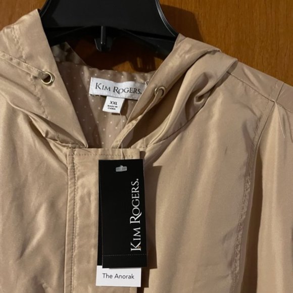NWT, Kim Rogers Anorak Rain Coat - Picture 4 of 6